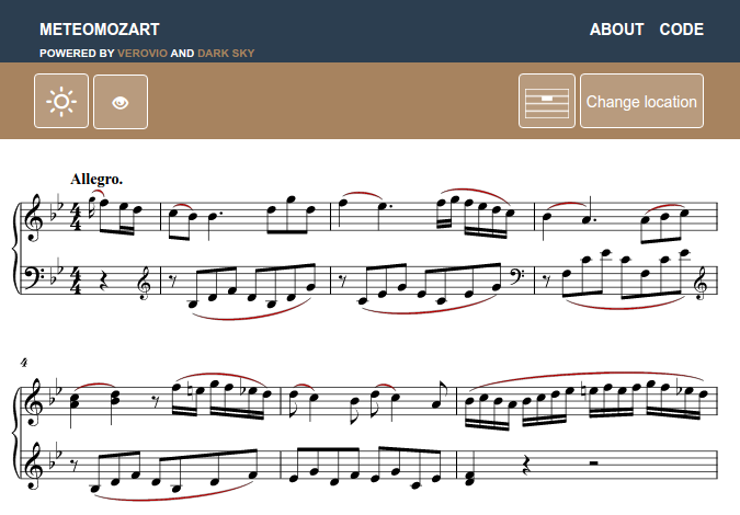 Meteomozart screenshot