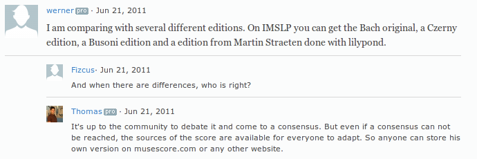 Conversation about sources on MuseScore.com